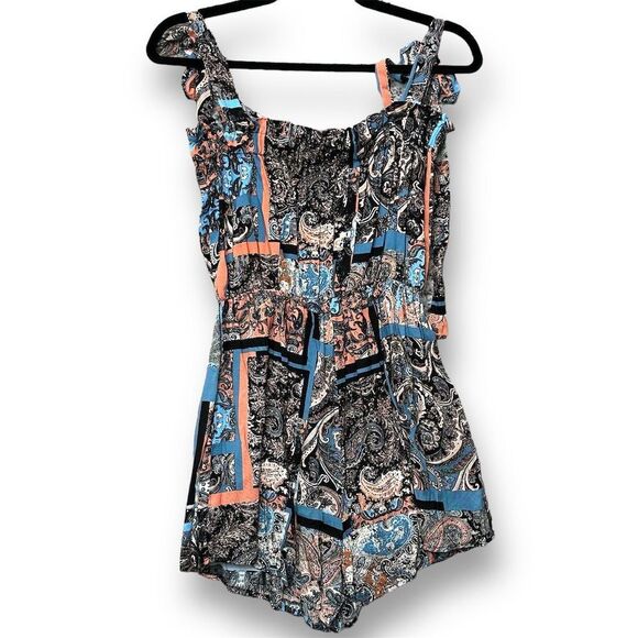 NWOT Haptics by Holly‎ Harp Boutique Women's Paisley Floral Romper Small - Picture 2 of 5